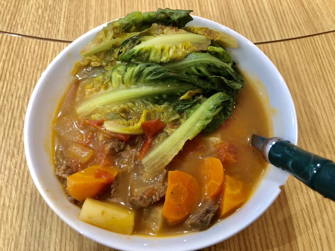 减脂快手菜★番茄土豆牛肉煲（两人份）