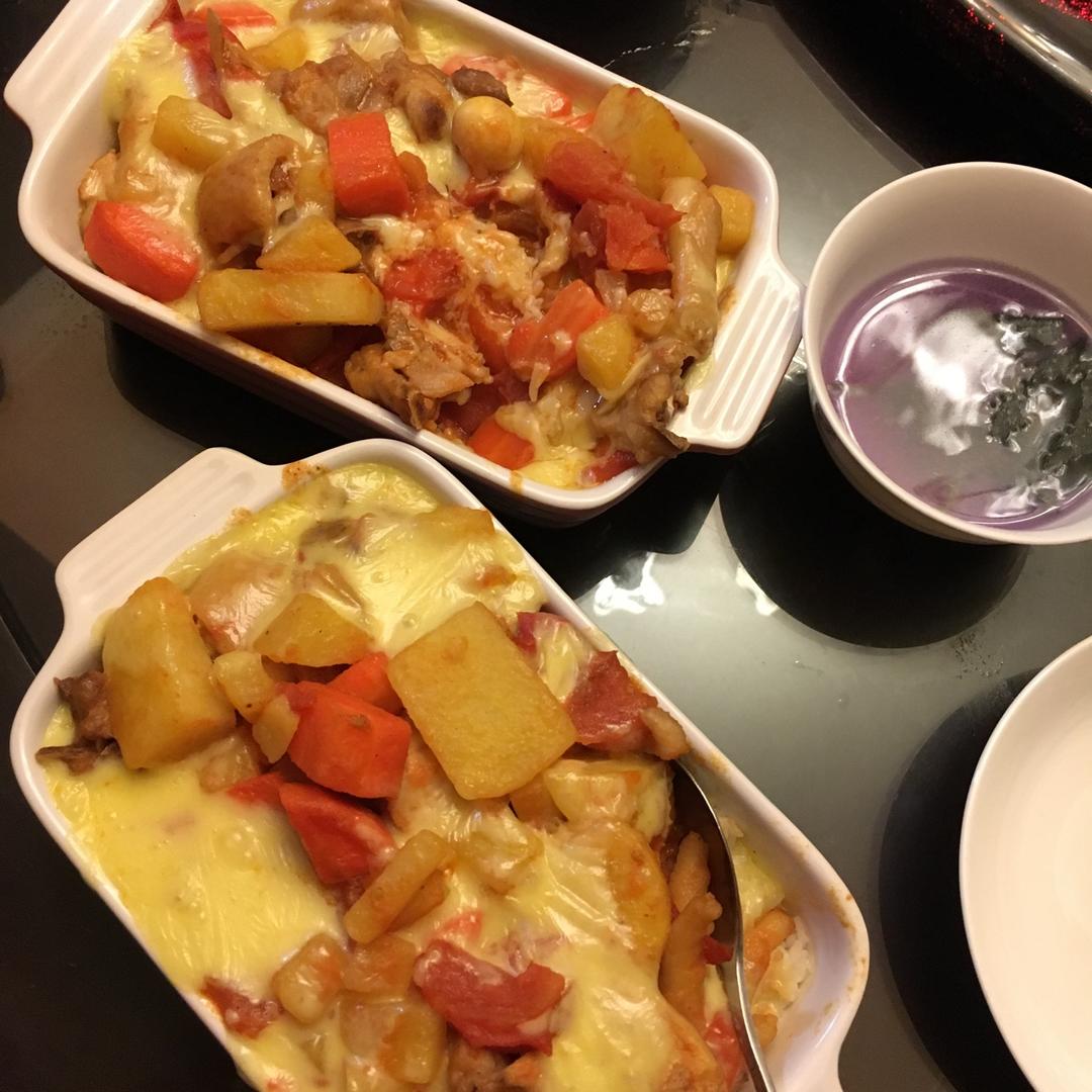 番茄鸡肉浓情焗饭【两人份】