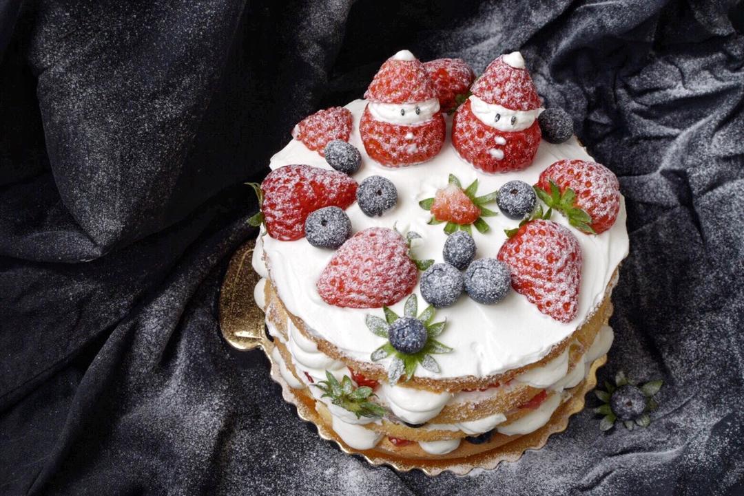 圣诞呆萌裸蛋糕