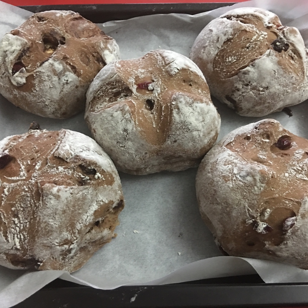 巧克力蔓越莓软欧 Rano Bread