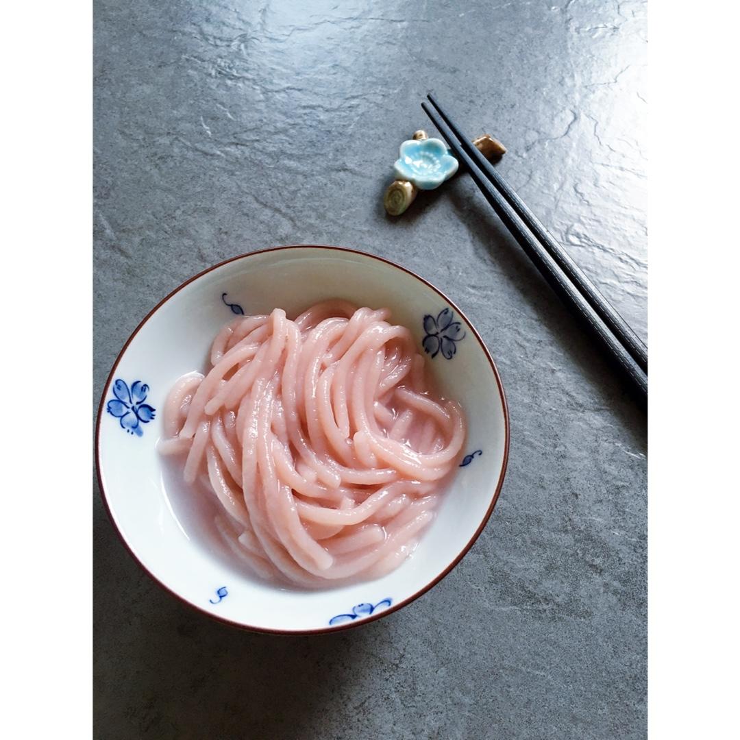 自制纯天然蔬菜汁彩色面条
