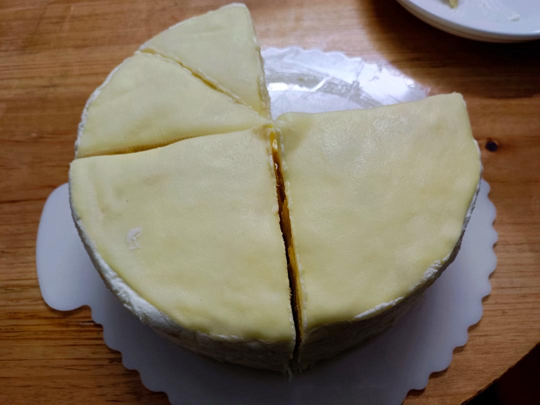 超薄的榴莲千层