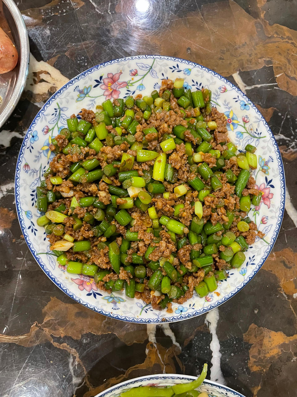 超下饭的蒜苔炒肉末
