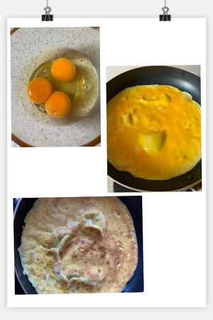减脂低卡早餐——紫薯鸡蛋卷的做法 步骤2