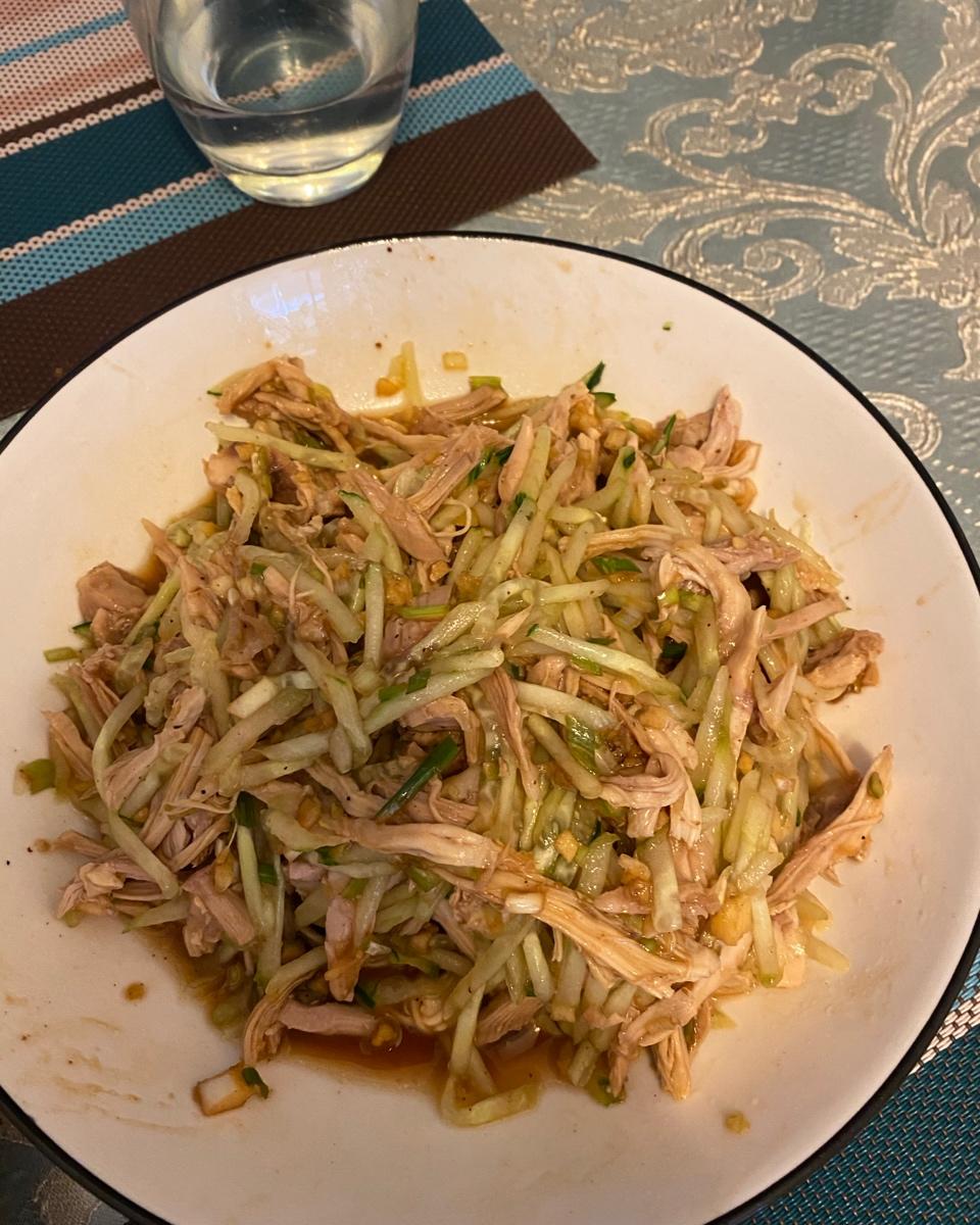 凉拌黄瓜鸡丝