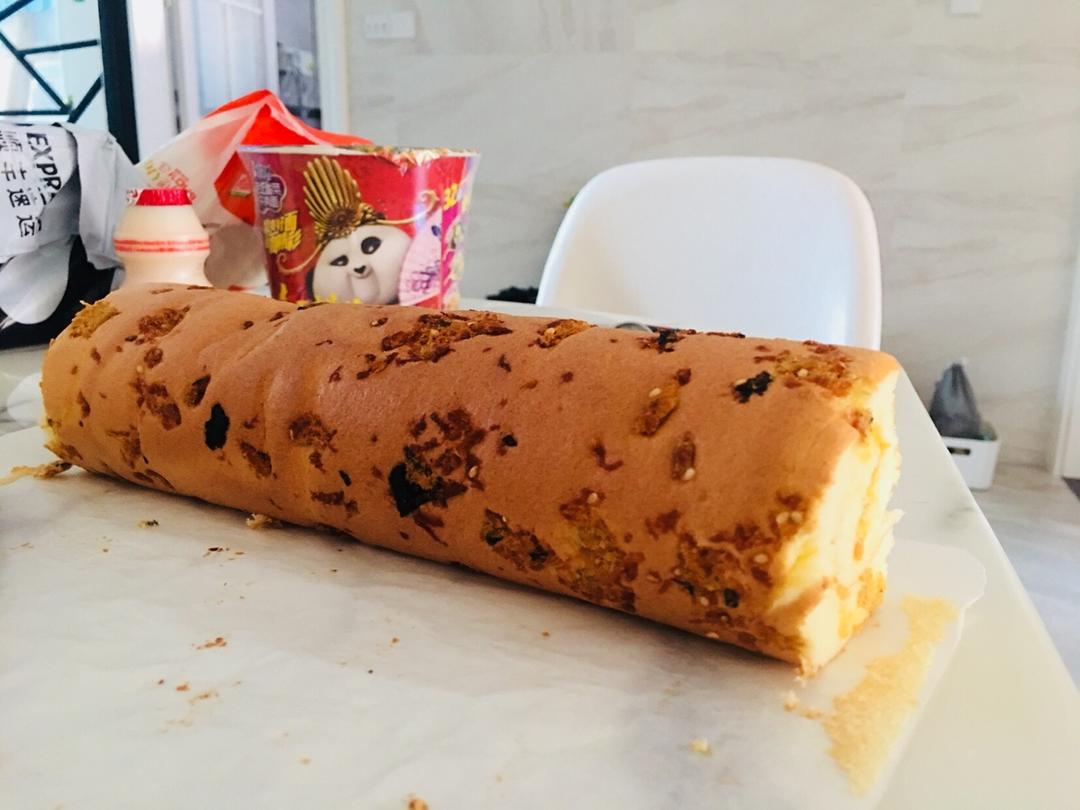 怎么卷都不裂的肉松蛋糕卷