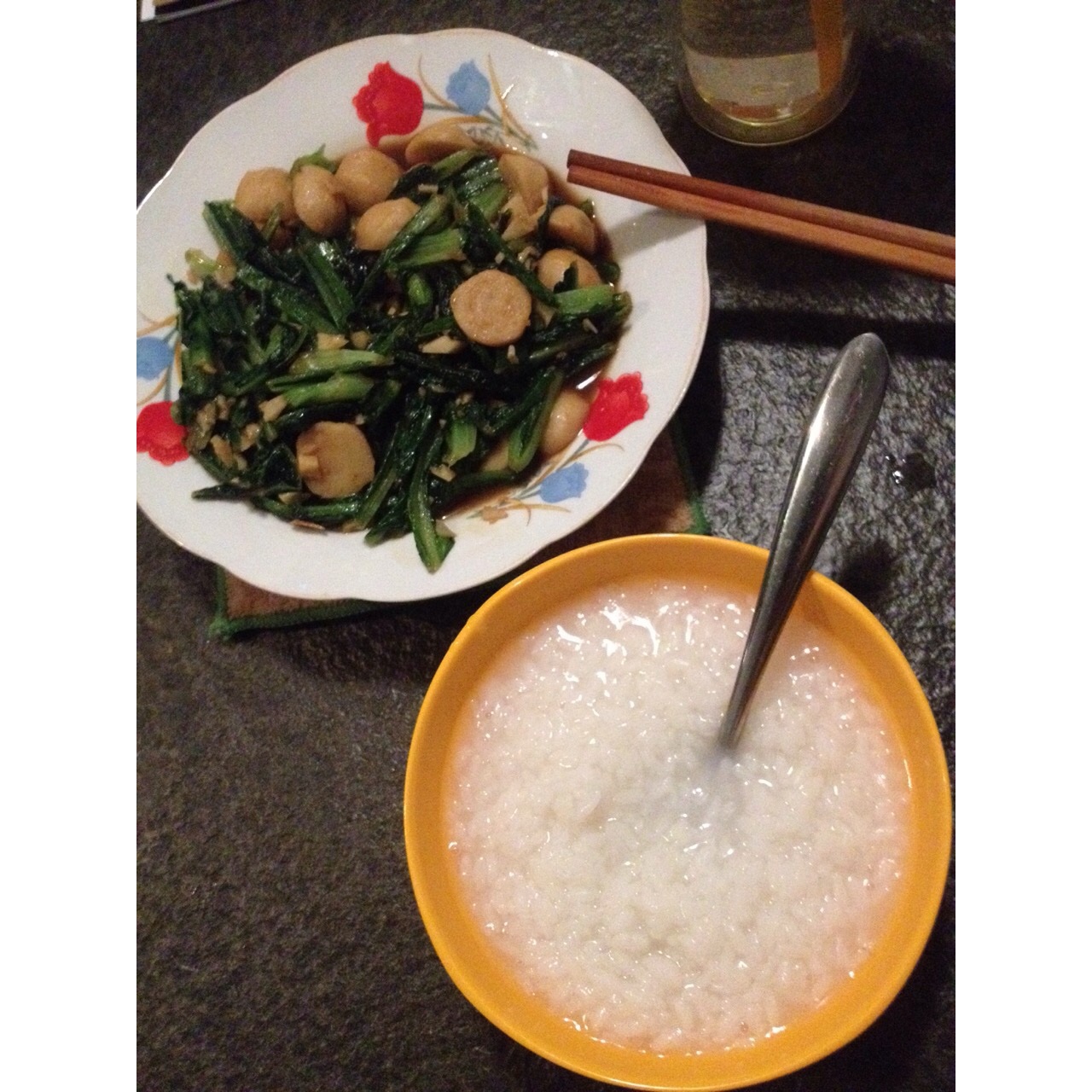 鱼丸油麦菜