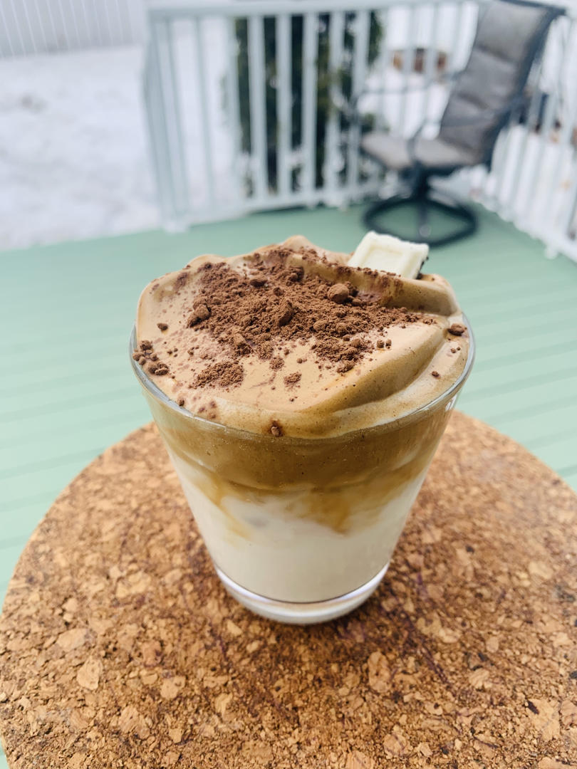 最近超火的泡沫咖啡奶盖☕️又名“4000次咖啡”