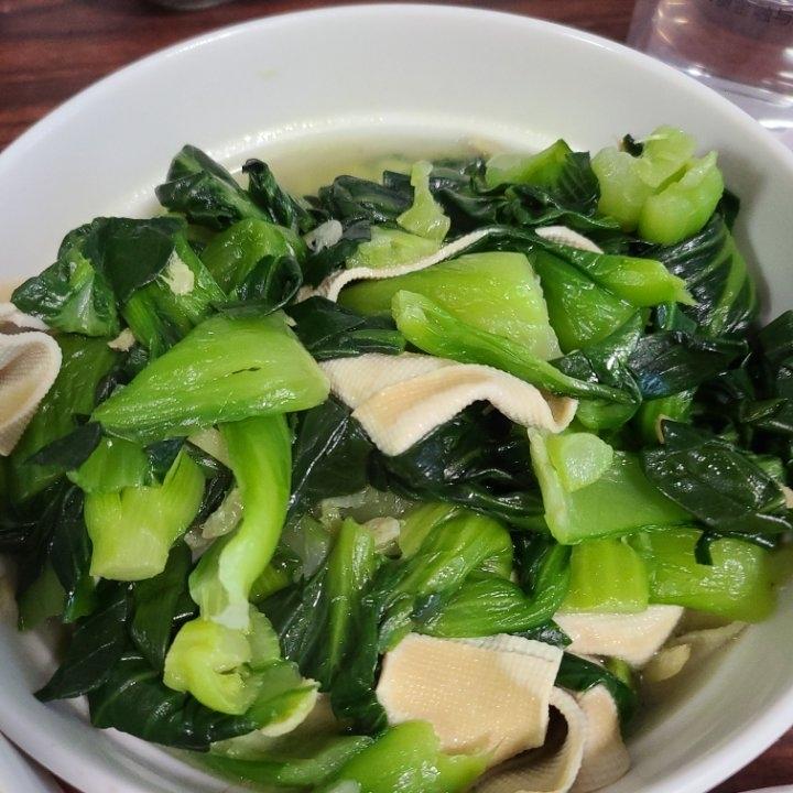 青菜炒百叶丝