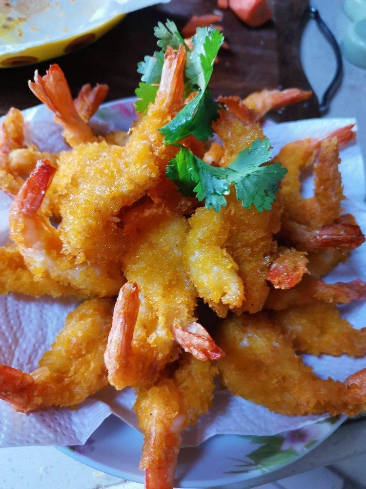 面包糠炸虾