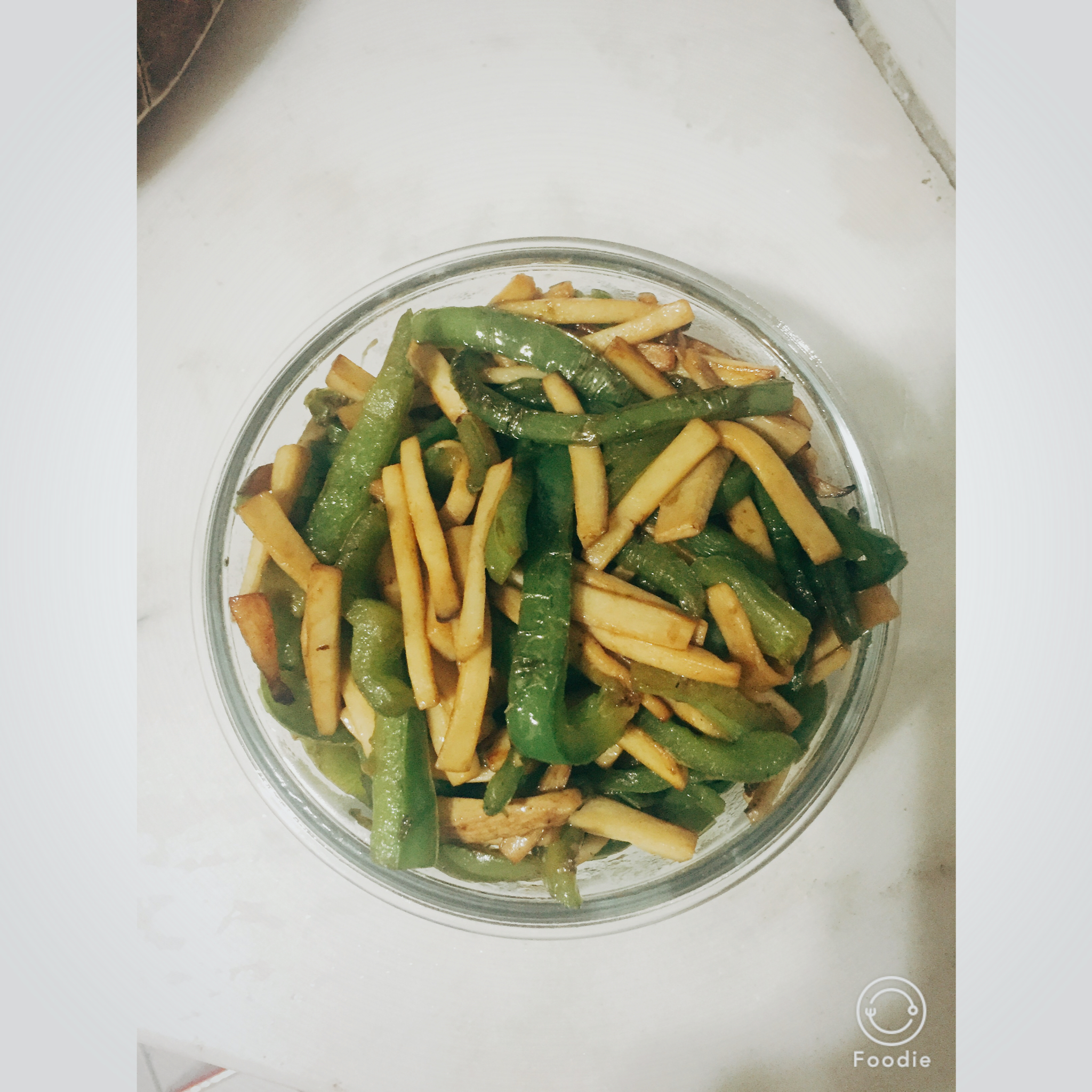 青椒素炒杏鲍菇