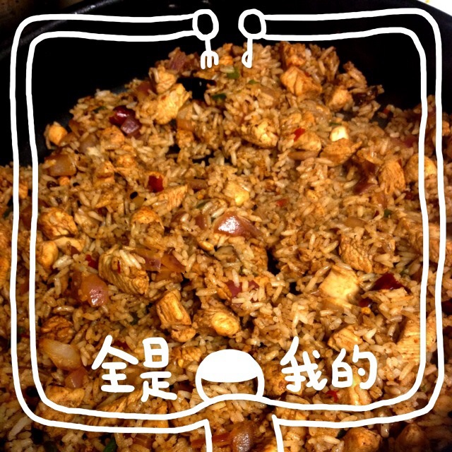 鸡肉蘑菇焖饭