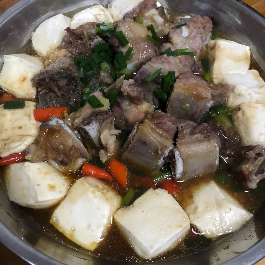 排骨蒸豆腐