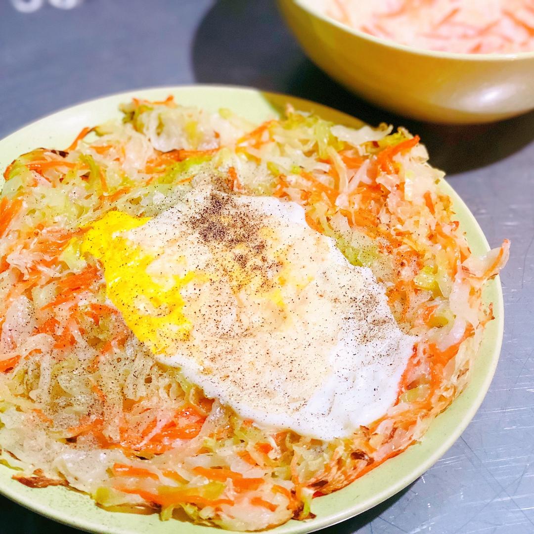 快手早餐料理-卷心菜烘蛋