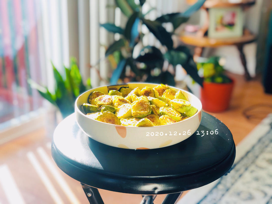 【素】风味烤孢子甘蓝（迷你包心菜）