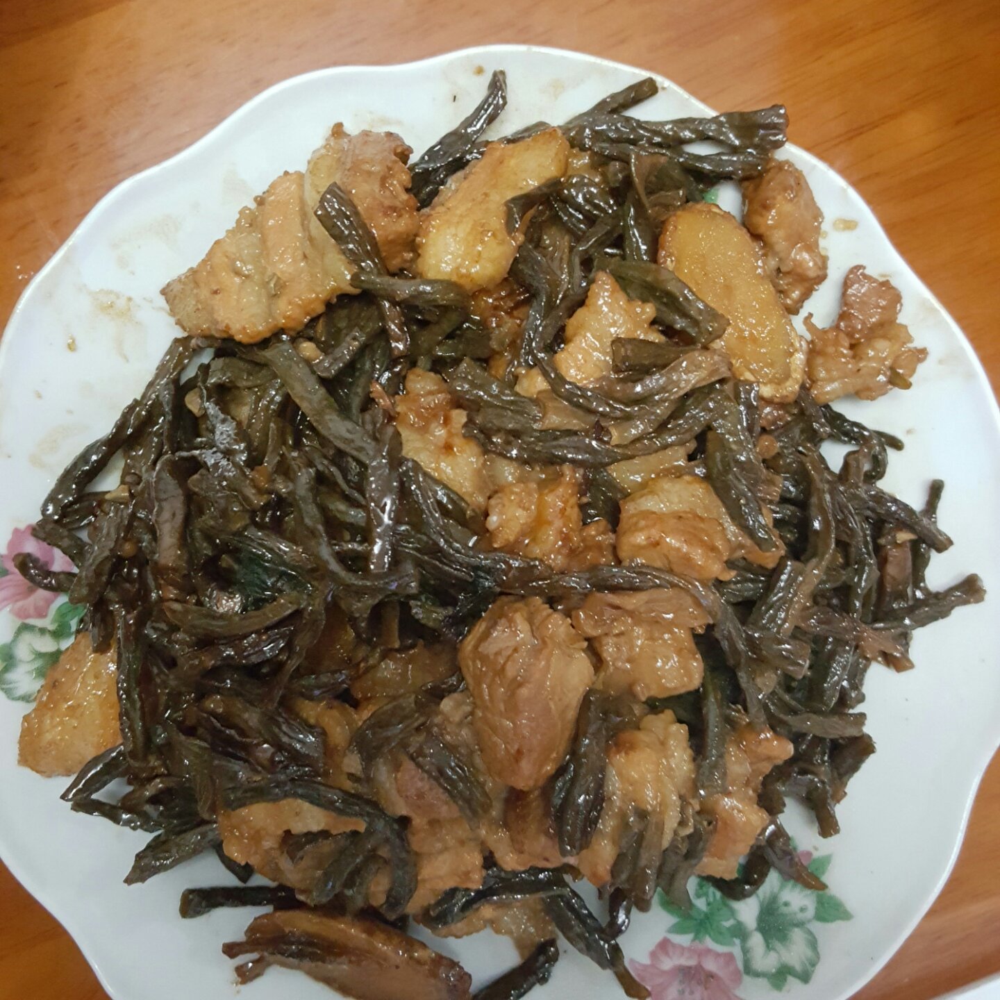 豆角干焖五花肉