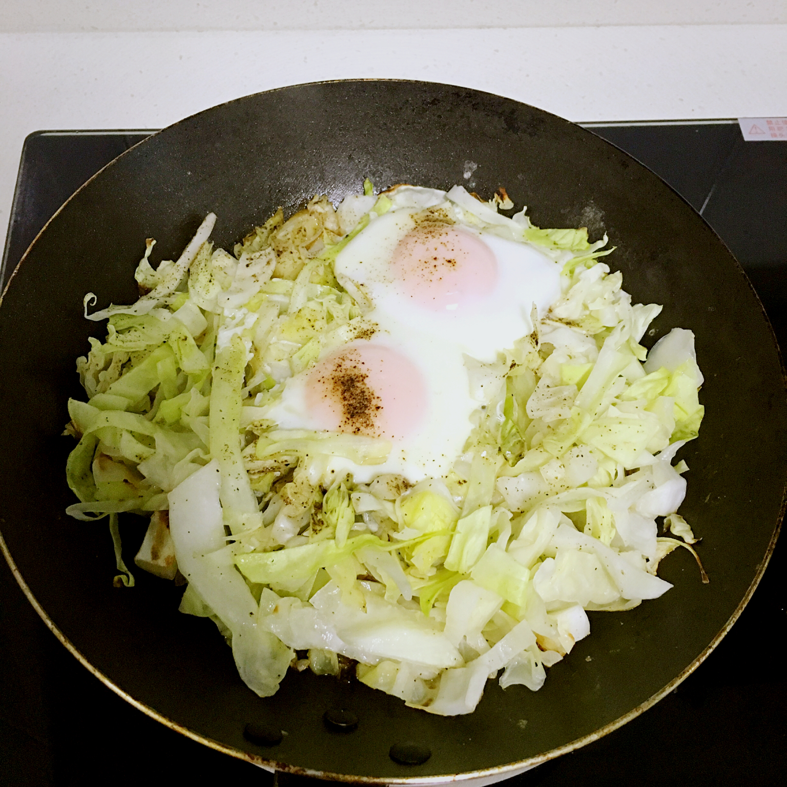 快手早餐料理-卷心菜烘蛋