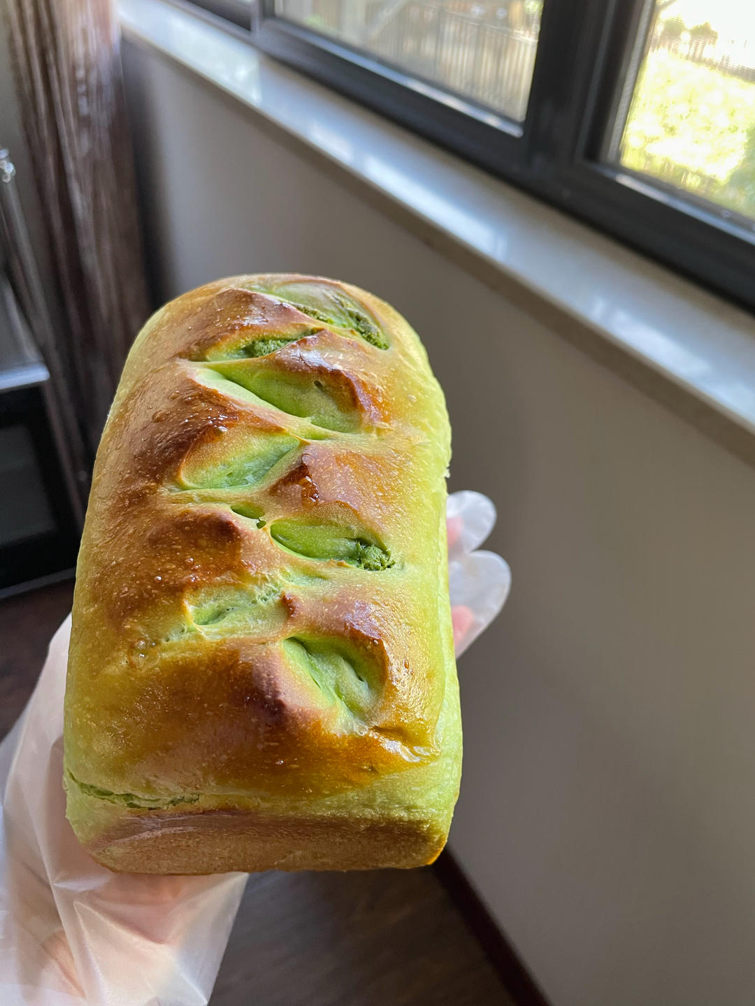 好好吃、好好吃的双倍开心果酱吐司