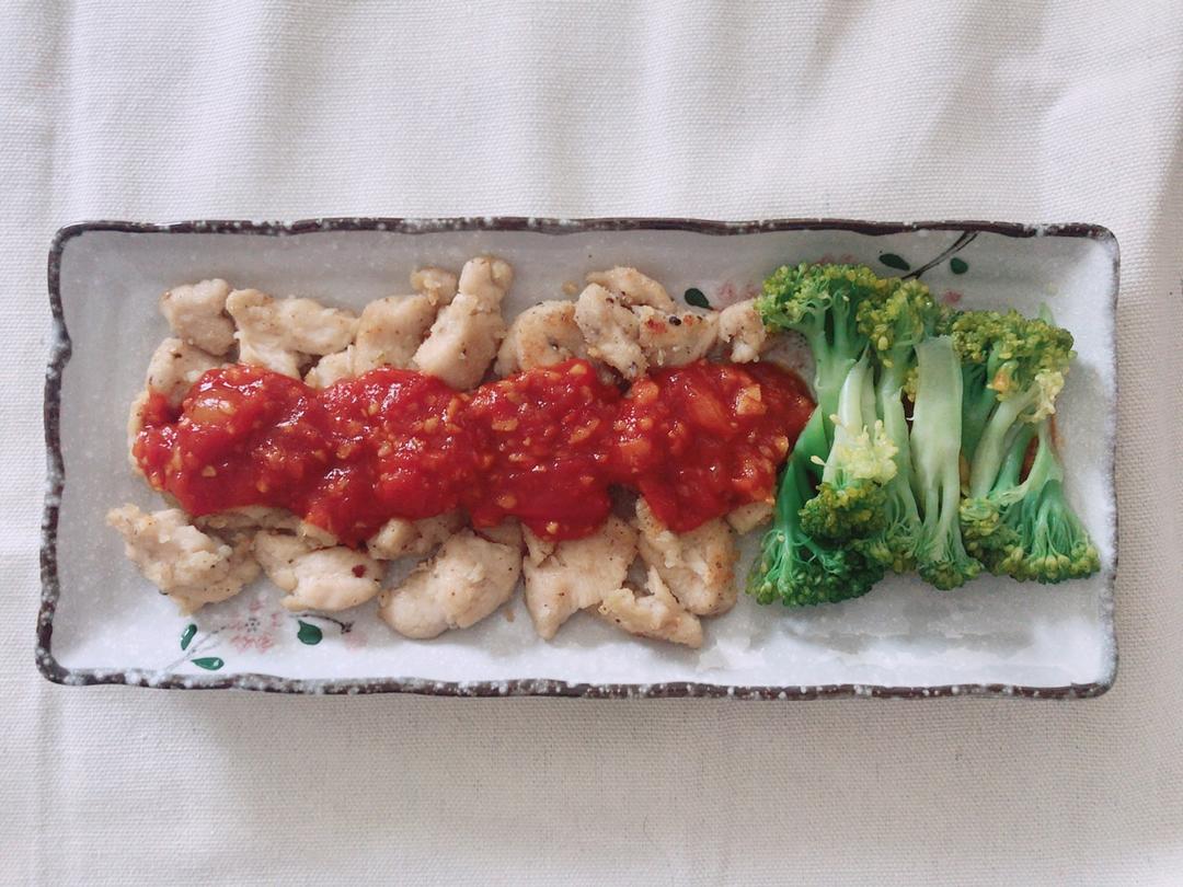 蒜蓉蒸鸡胸（鸡腿）