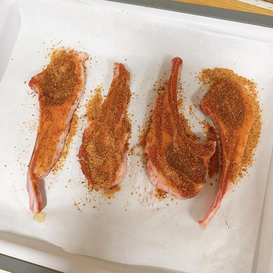 超好吃的烤羊排烤箱版