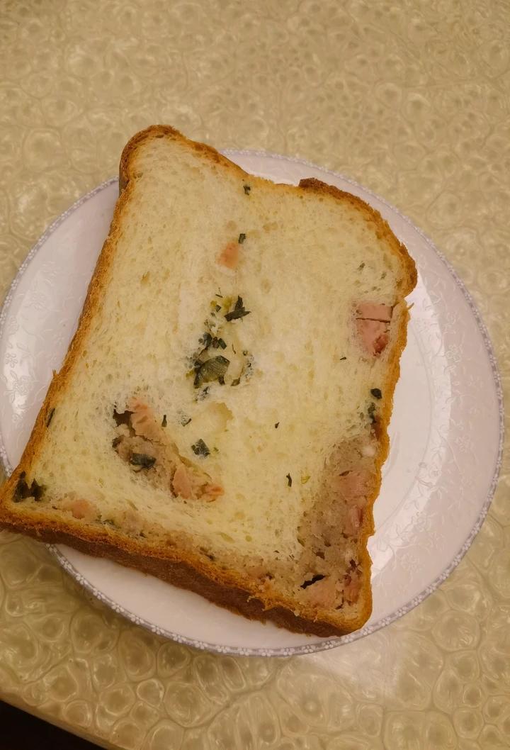 香葱肉松手撕吐司