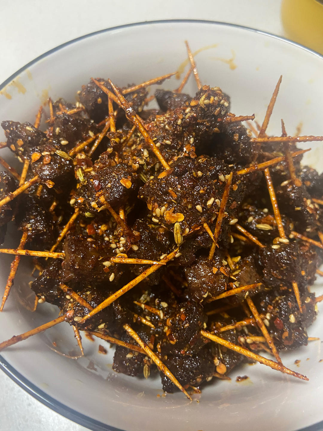 超详细的牙签牛肉