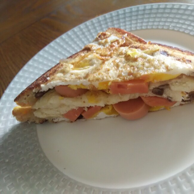 一片面包的三明治