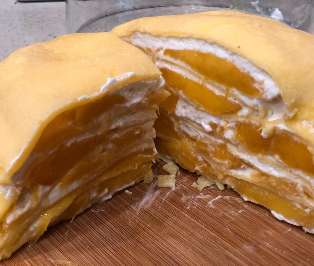 芒果千层蛋糕，100%成功告别煎皮无能