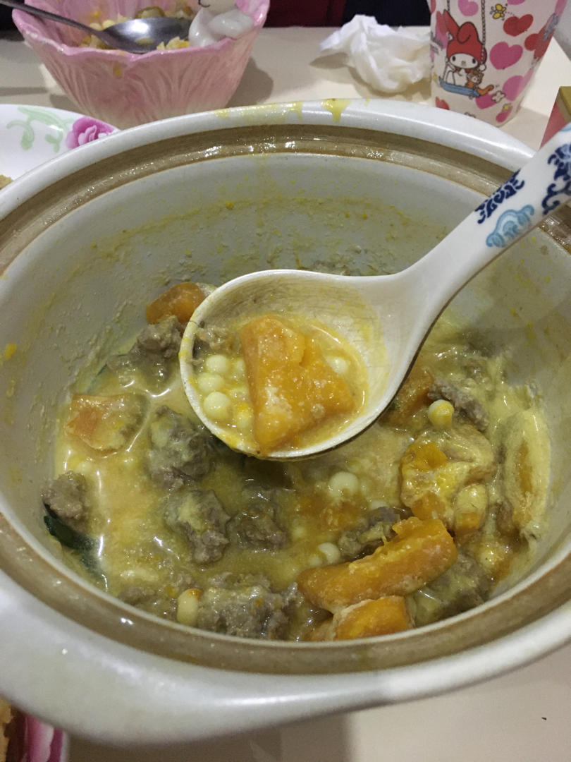 椰汁香芋南瓜煲