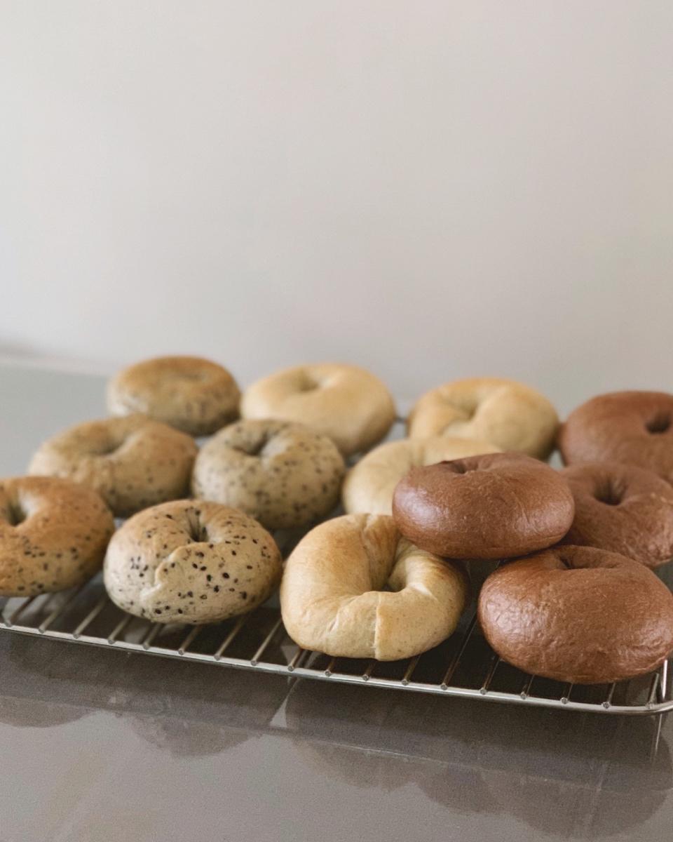 黑芝麻全麦贝果