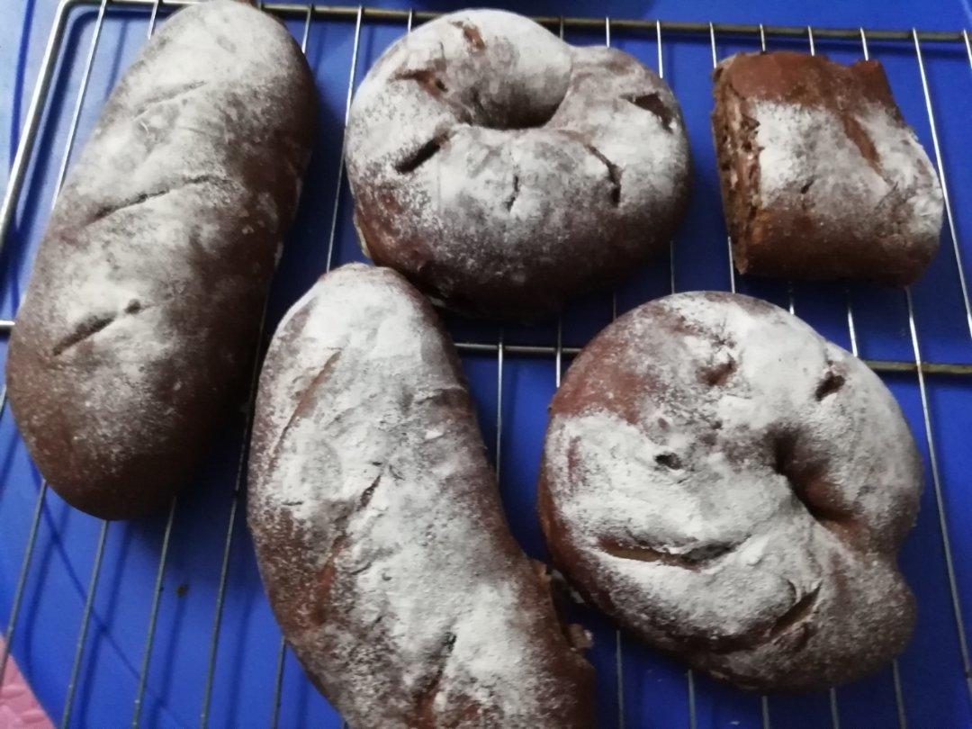 全麦可可奶酪软欧包