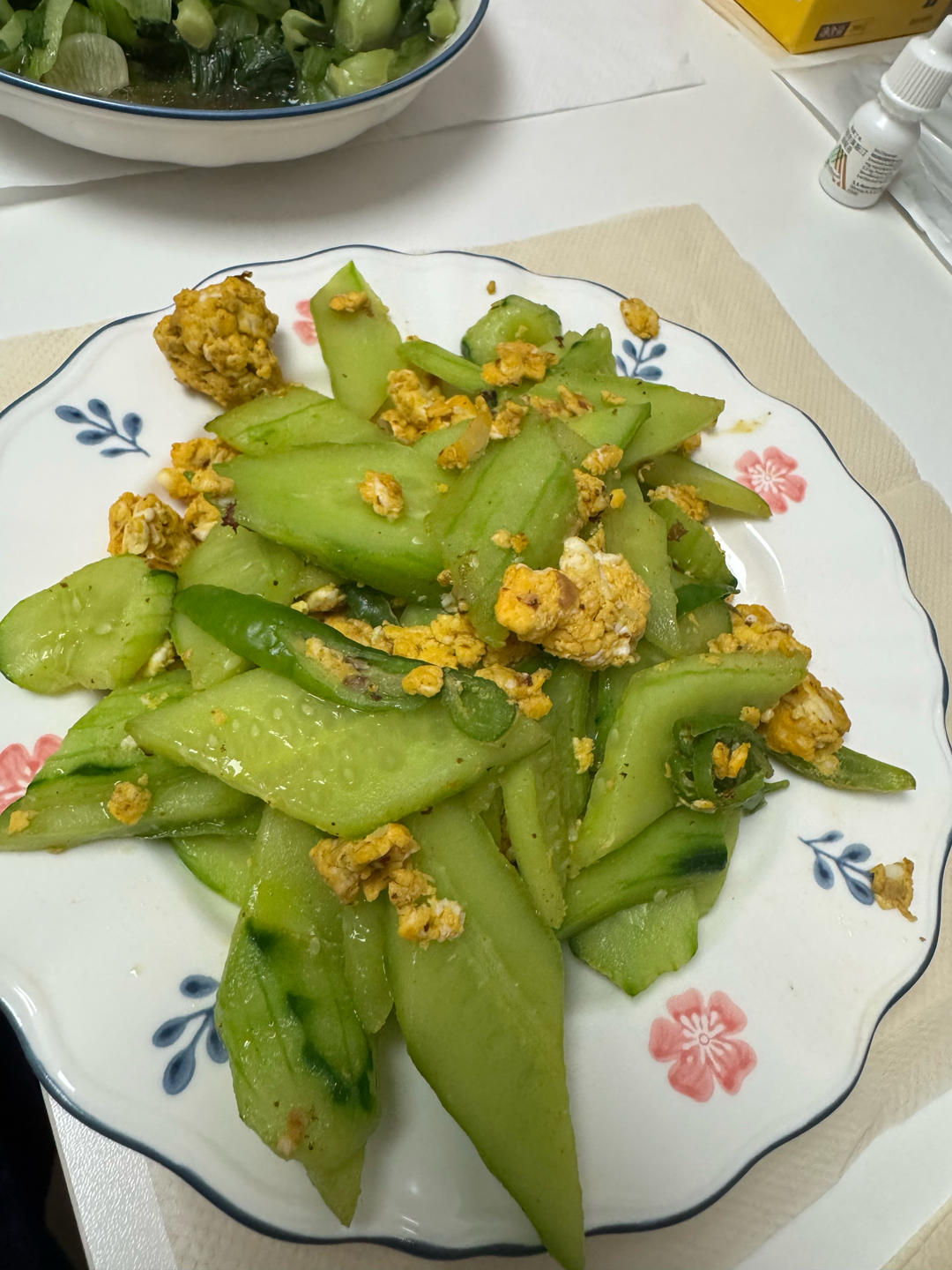 青椒黄瓜炒鸡蛋🥒🥚
