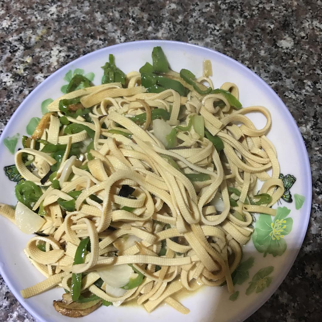 清炒豆腐皮