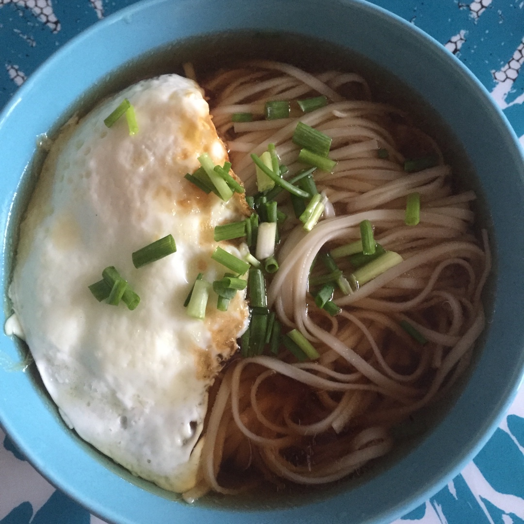 小葱麻油酱油面