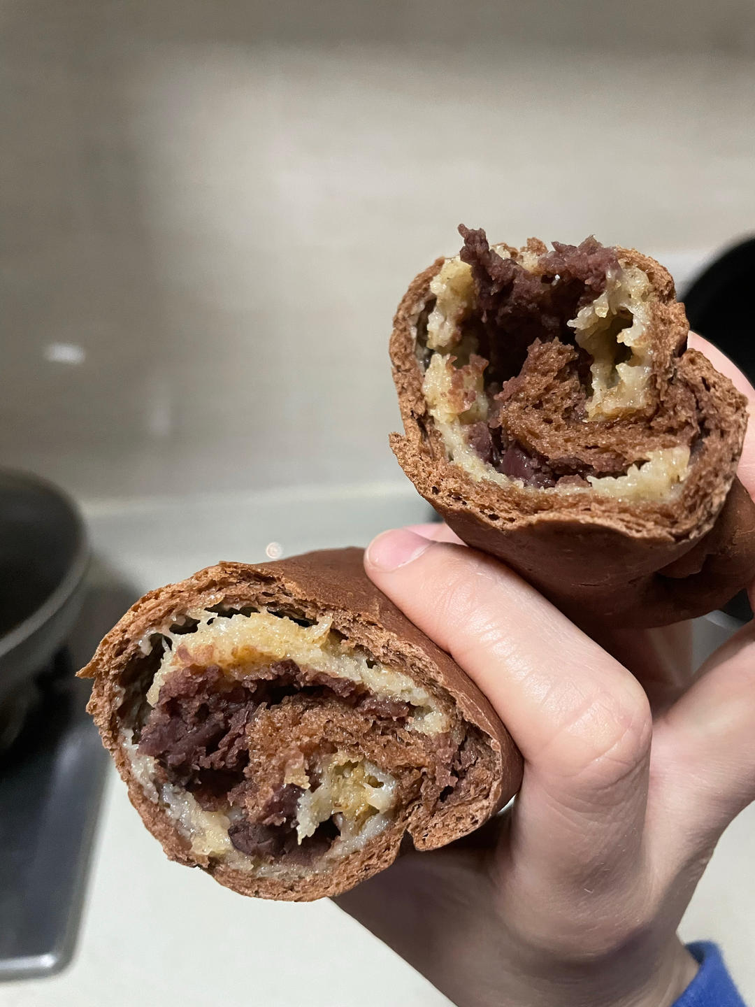 比原麦山丘还好吃的【抹茶麻薯古早味面包】肉松红豆沙