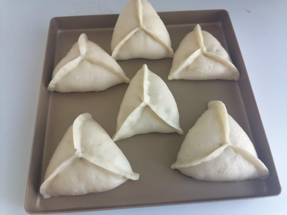 阿郡爱烘焙做的家常糖三角糖包子红糖芝麻馅儿时的味道附细节视频详解