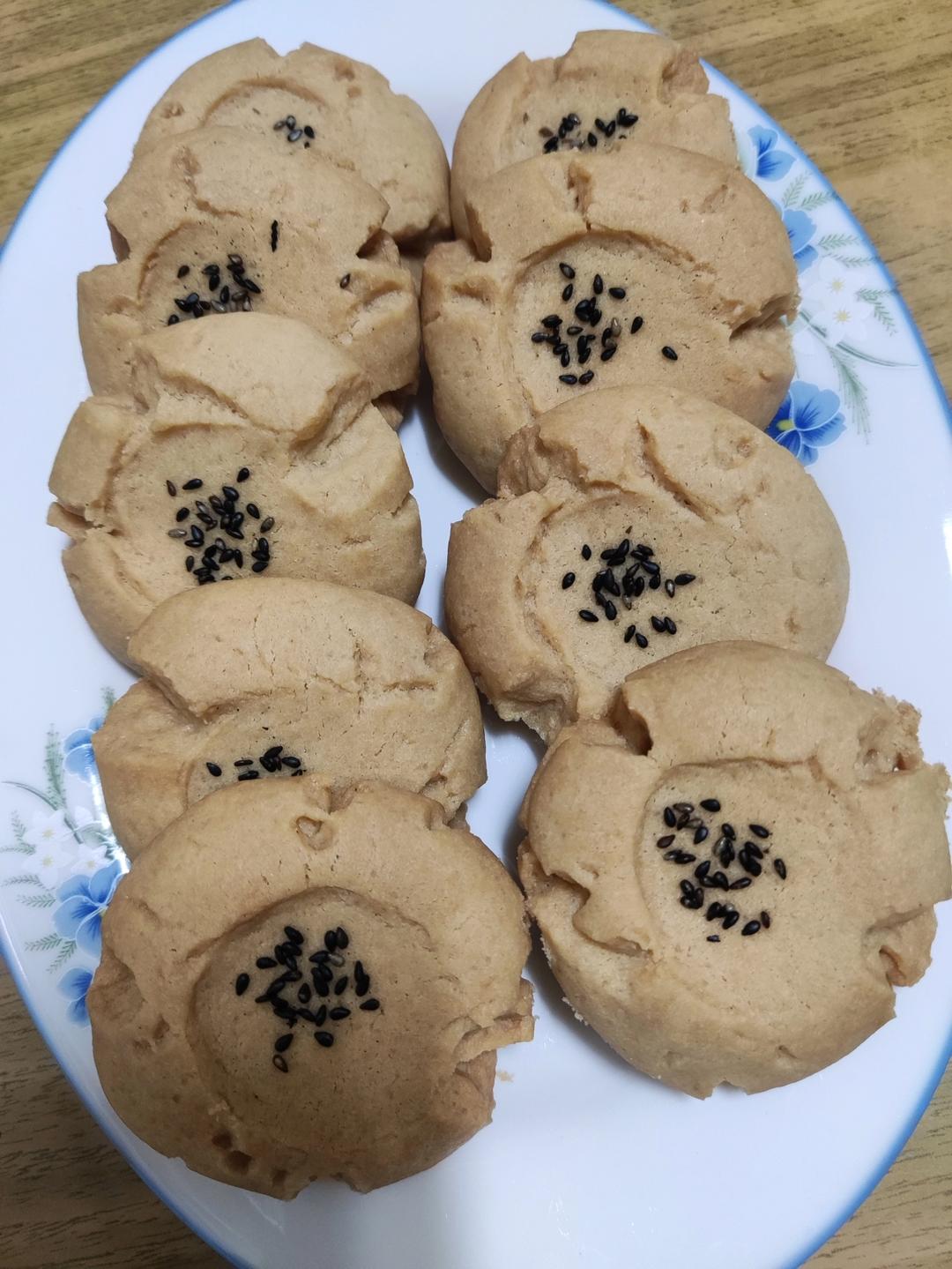 宫廷桃酥 入口即化 无泡打粉无猪油版本 附自然开裂整形视频