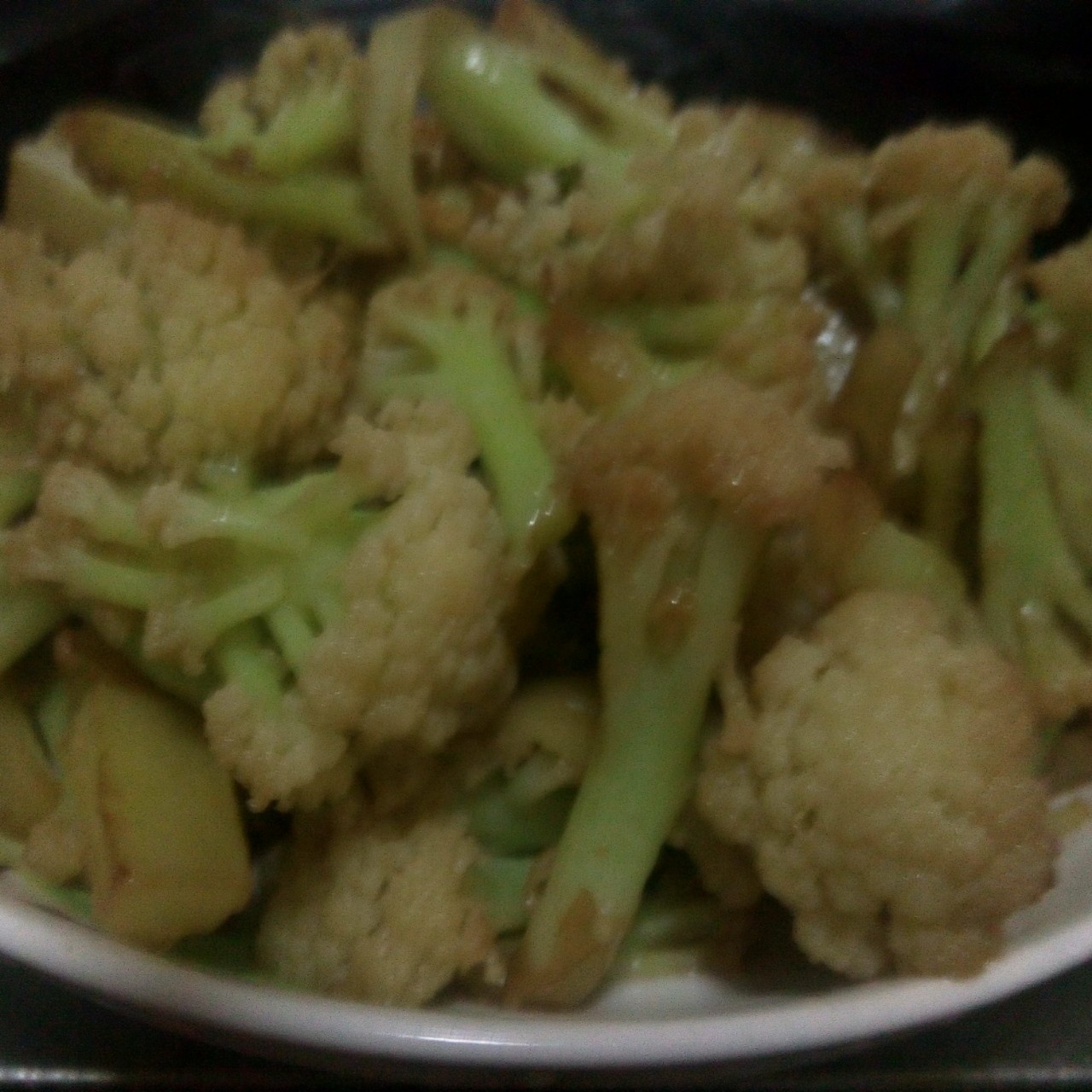 素烧菜花