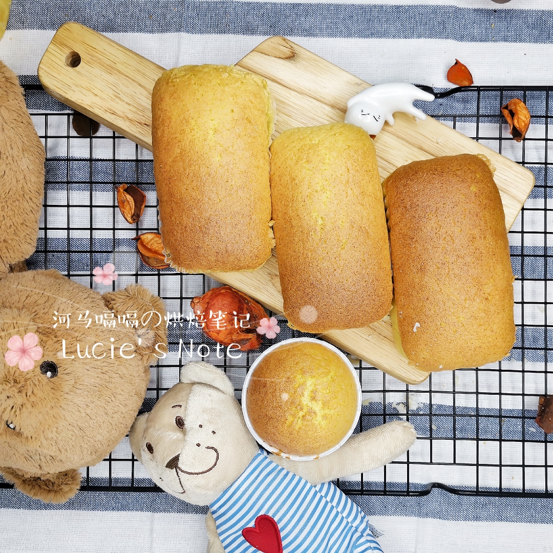 香蕉海绵蛋糕•河马嗝嗝の烘焙笔记的做法
