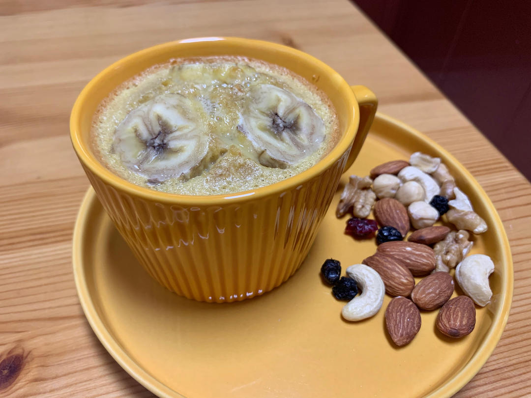 减脂餐：香蕉燕麦烤蛋奶