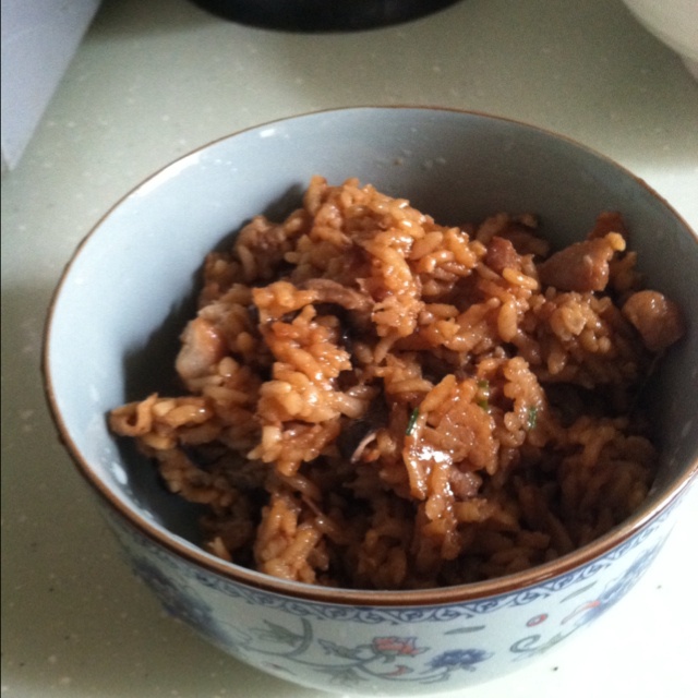 香菇鸡肉饭