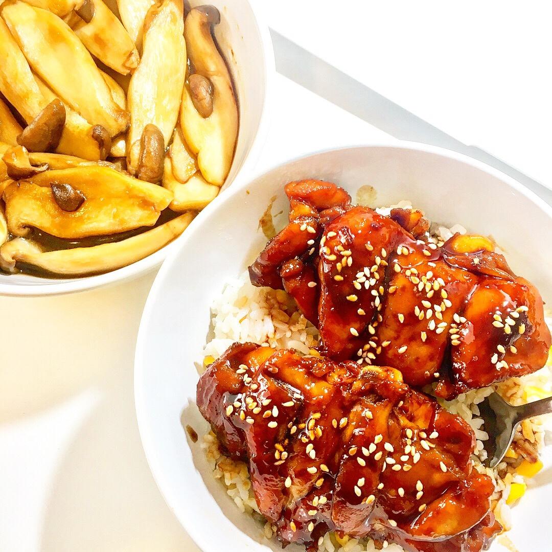 照烧鸡腿饭