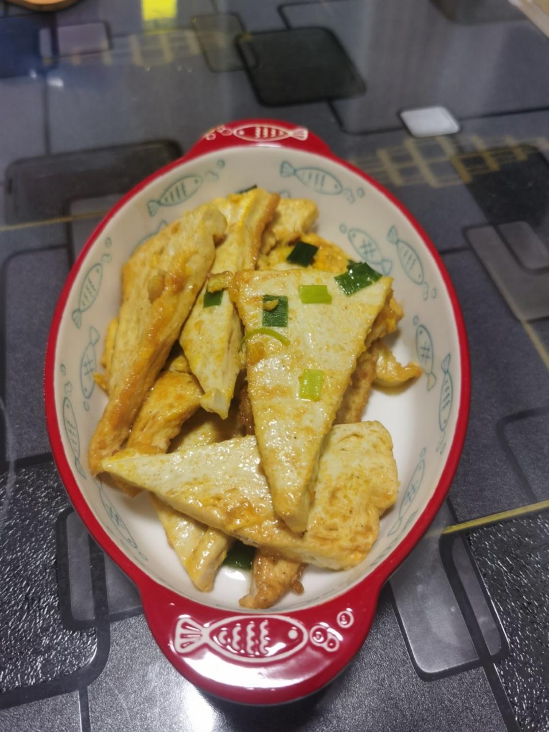 焖煎豆腐