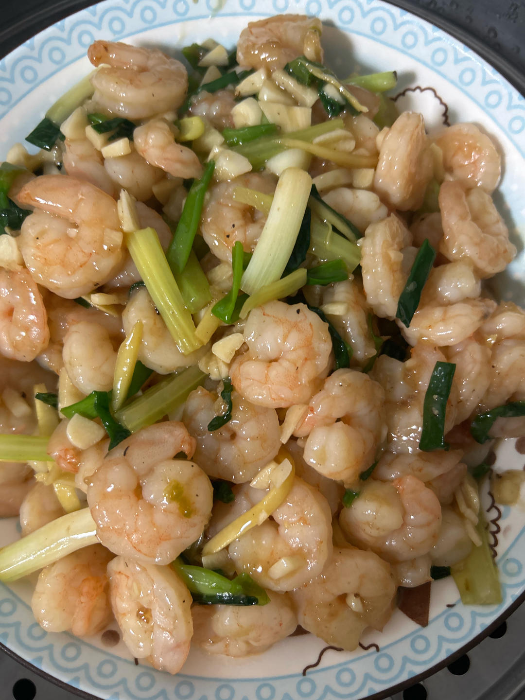 葱爆虾仁