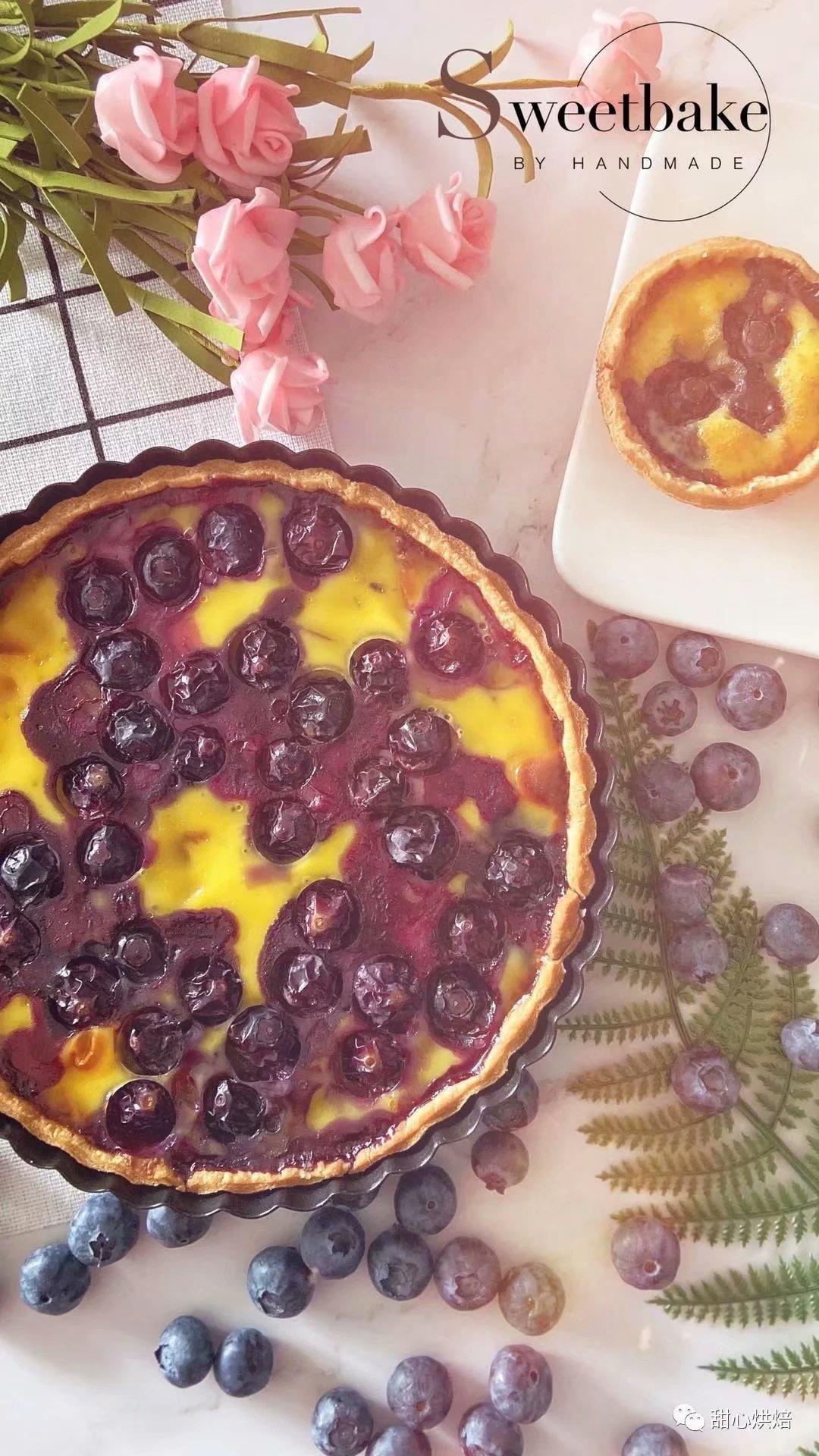 冬天必吃的爆浆蓝莓挞