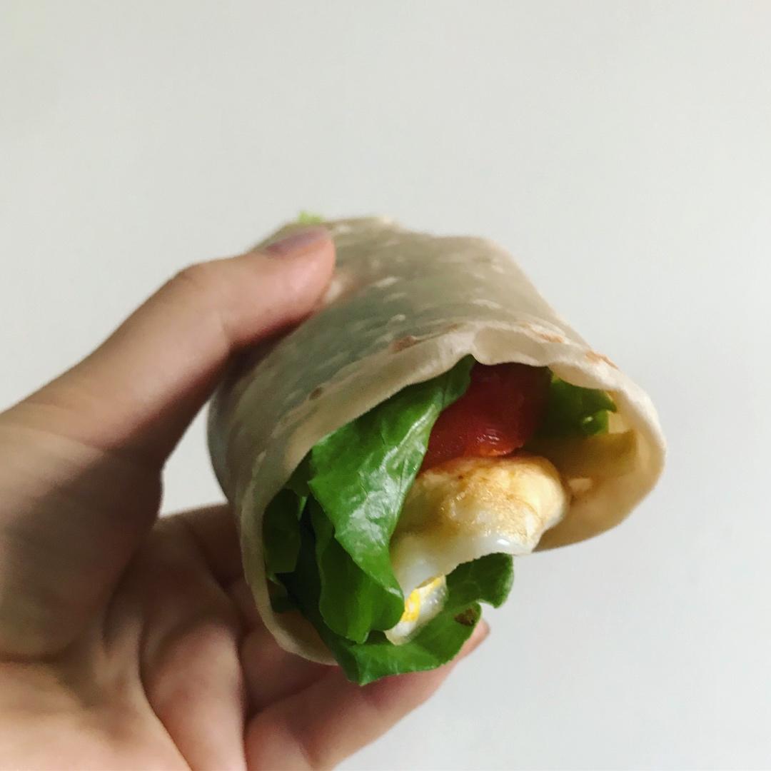 减脂期自制100%全麦卷饼