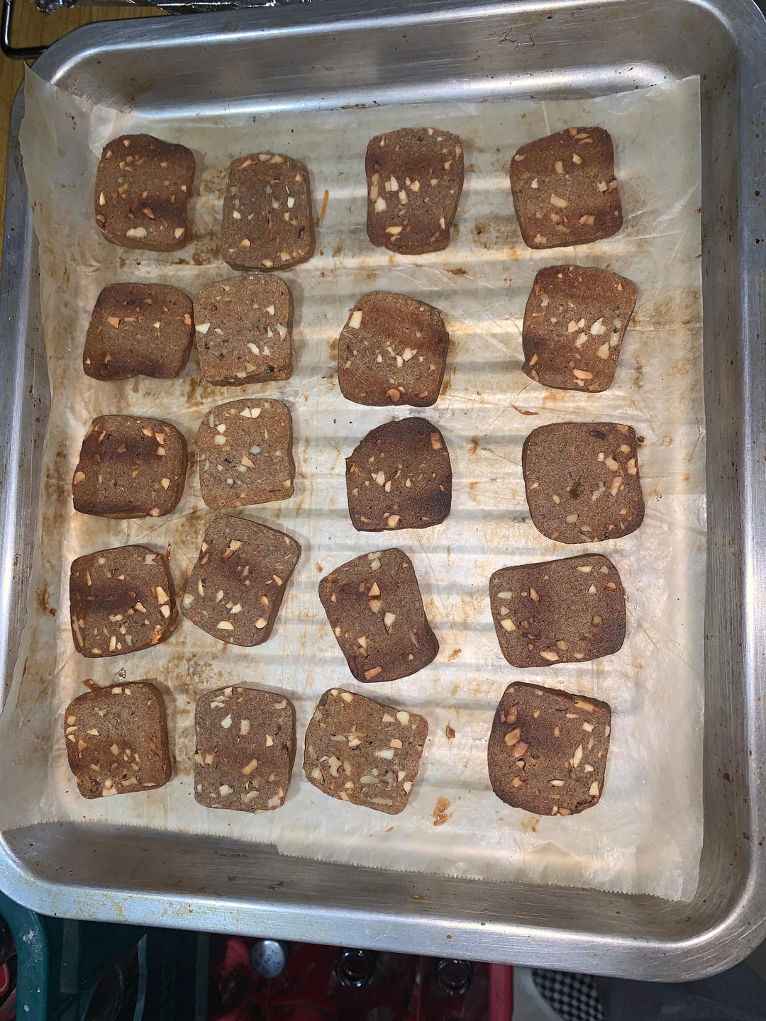 吃不胖的曲奇丨咖啡杏仁全麦曲奇