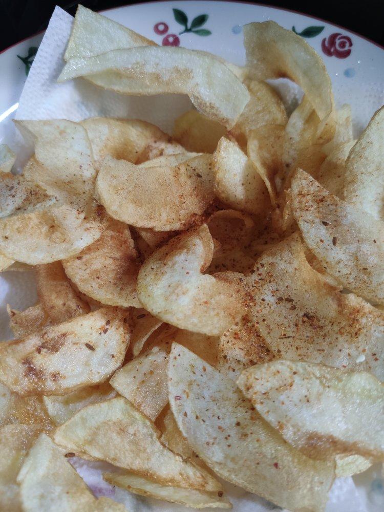 自制炸薯片，学会以后再也没买过薯片