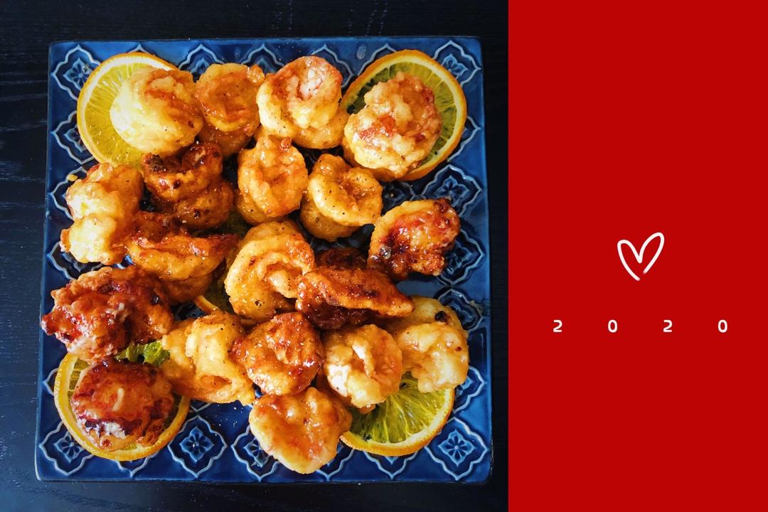 欢喜做年菜：鲜橙腰果沙拉酥虾