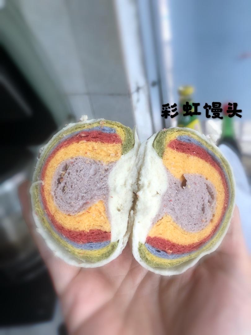 彩虹馒头～蓝天白云伴彩虹